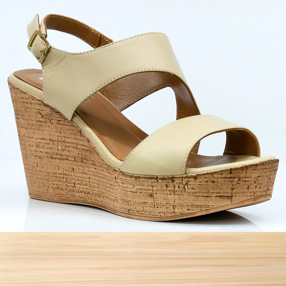 533f Leyna Cuir Beige - Image 2
